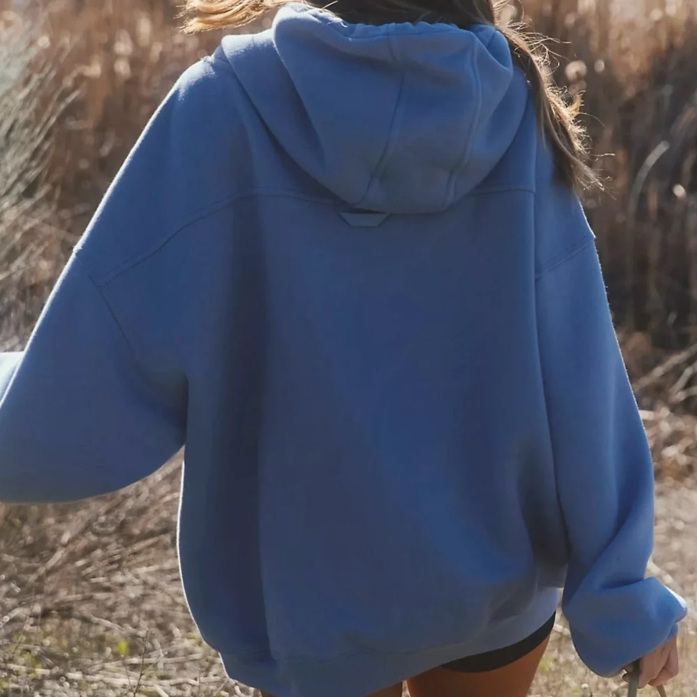 NWT-Free People Movement-Final Call Logo Hoodie-Sz XL - Picture 2 of 12